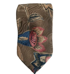 Corbata Embassy Square -Vintage- Para Hombre Flor 100% Seda - Imagen 1 de 7