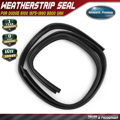 2x Left & Right Window Glass Run Channel Weatherstrip Seal for Dodge B100 Van - Image 1 of 4