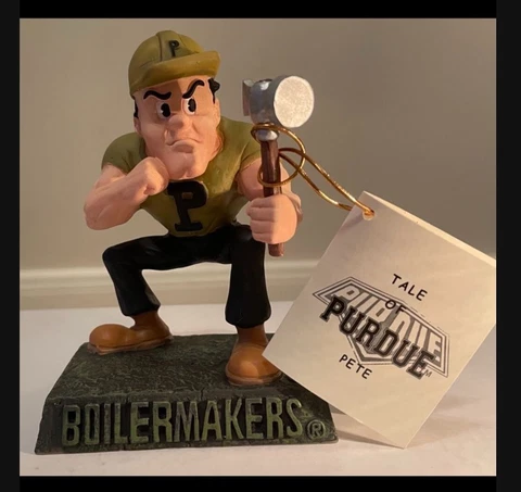 Purdue Pete Boilermakers. TAILGATERS FIGURINE (NEW); VINTAGE/LICENSED Cover