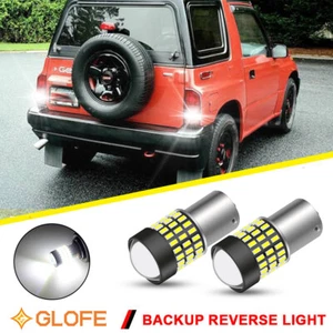 1156 P21W LED Backup Reverse Light Bulbs Kit 2PC 6000K For GEO TRACKER 1989-1997 - Picture 1 of 6