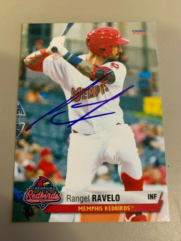 Rangel Ravelo 2019 Signed Memphis Red Birds Team Card - Image 1 of 1
