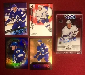 Cal Foote LOT (5) 2020-21 Upper Deck RARE Red AUTO Rookie RC YG SSP /99 ⭐️MINT - Picture 1 of 7