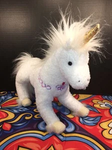 VGUC-12” DOUGLAS White Unicorn HORSE Plush Stuffed Animal - Picture 1 of 5