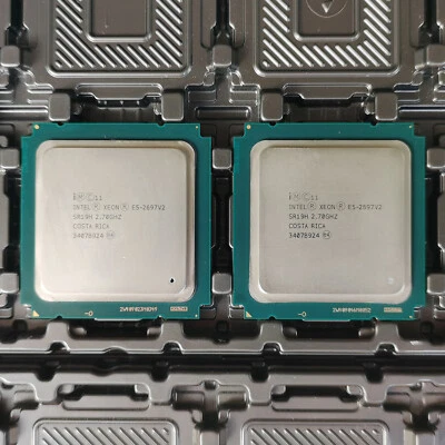 Matched Pair Intel Xeon E5-2697 V2 SR171 2.7GHz 30M 1860MHz server CPU - Image 1 of 2