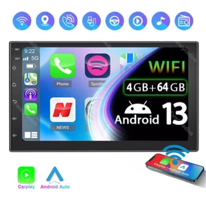 7" 2DIN 4G+64GB Android 13 Car Stereo Radio Apple Carplay GPS Wifi MP5 Player - Picture 1 of 11