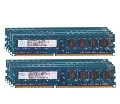 LOT Nanya 2GB 4GB 8GB 1Rx8 PC3-10600 DDR3 1333Mhz 240Pin Desktop DIMM RAM Memory - Image 1 of 4