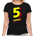 5 Today Bd Superhéros T-Shirt Cadeau 5TH Anniversaire Fête Âge