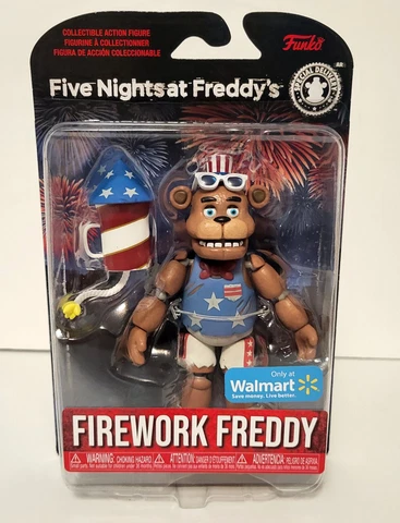 Five Nights at Freddy’s FIREWORK FREDDY Walmart Exclusive Action Figure FNAF NEW Cover