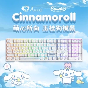 Anime Cute Cinnamoroll 5108B Plus RGB PBT Mechanical Keyboard 108Keys Keypads - Picture 1 of 12