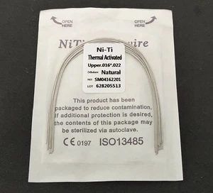 10 piezas alambre de arco Niti activado térmicamente forma de naturaleza rectangular de ortodoncia - Imagen 1 de 3