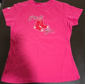 Girl's MLB I'm a Red Sox Pink Short-Sleeve T-Shirt - Size 16 (XL) - Picture 1 of 1
