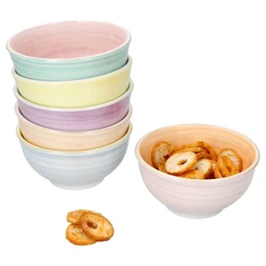 Pastello 6er Set Snack- & Dip-Schälchen 12,2cm 250ml bunte Pastell-Farben Nüsse - Bild 1 von 8