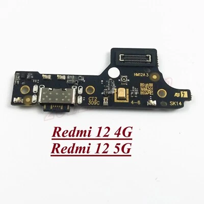 OEM DC Charging Port Dock Connector Jack Mic Board For Redmi 12 4G / Redmi 12 5G - Image 1 of 4