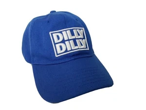 BUD LIGHT DILLY DILLY Embroidered Baseball Hat Cap Adjustable Strap Blue EUC - Picture 1 of 8
