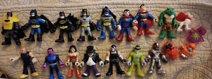 Mixed Lot Of 15 Imaginext  Action Figures  Supermans Dog 3 Mask - Picture 1 of 6