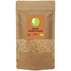 Organic Golden Linseed (Flaxseed) -Certified Organic- by Busy Beans Organ (250g) - Picture 1 of 4