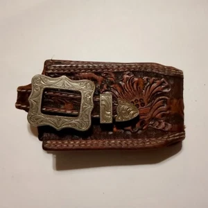 BORSA CLIP IN PELLE LAVORATA "MONTANA" - Foto 1 di 5