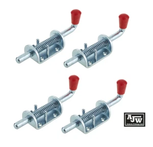 Bullone a molla 4 x 12 mm 165 mm con piolo Z/P rimorchio box cavalli camion capannone cancello camion - Foto 1 di 7