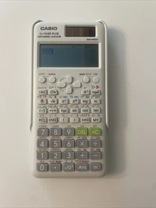 Casio Fx-115ES Plus 2nd Edition Solar Scientific Calculator Tested Working White - Picture 1 of 3