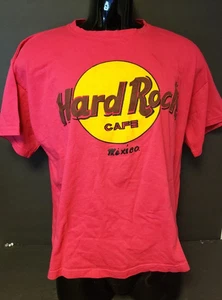 Hard Rock Cafe T-Shirt Mexico Pink 100% Cotton Focus One Size Fits Most - Picture 1 of 1