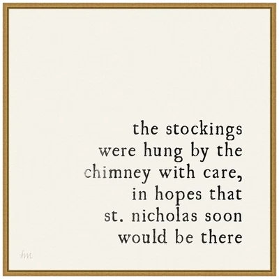 Framed Canvas Wall Art 22x22 Simple Christmas II Cream by Laura Marshall, Fra... - Image 1 of 4