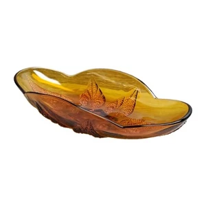 Plato Vintage Anchor Hocking Renacimiento Oro Pickle Relish Ámbar Ovalado 10" - Imagen 1 de 12