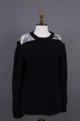 Suéter Pullover JUST CAVALLI Negro Acrílico Tejido Cuello Redondo Manga Larga Talla 50 Foto 1 de 4