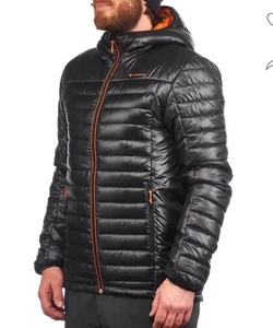 QUECHUA Giubbotto Sportivo Piumino Uomo Nero M - Foto 1 di 11