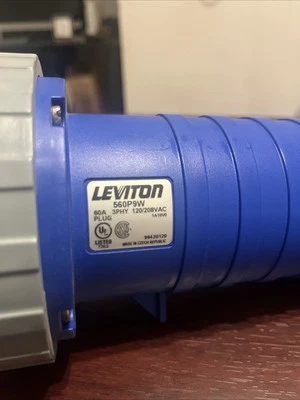 Leviton 560P9W 60A 3PHY 120/208Vac - Image 1 of 3