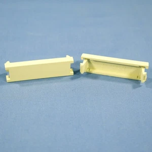 2 Leviton Ivory MOS Blank Wallplate Snap-In Insert Modules 0.5 Unit 41295-5BI - Picture 1 of 5