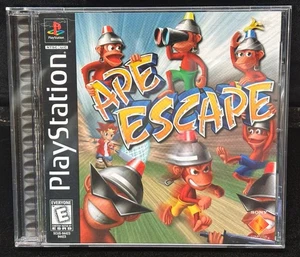 Sony Playstation 1 PS1 1999 Ape Escape completo con manual en caja original etiqueta negra ¡Funciona! - Imagen 1 de 7