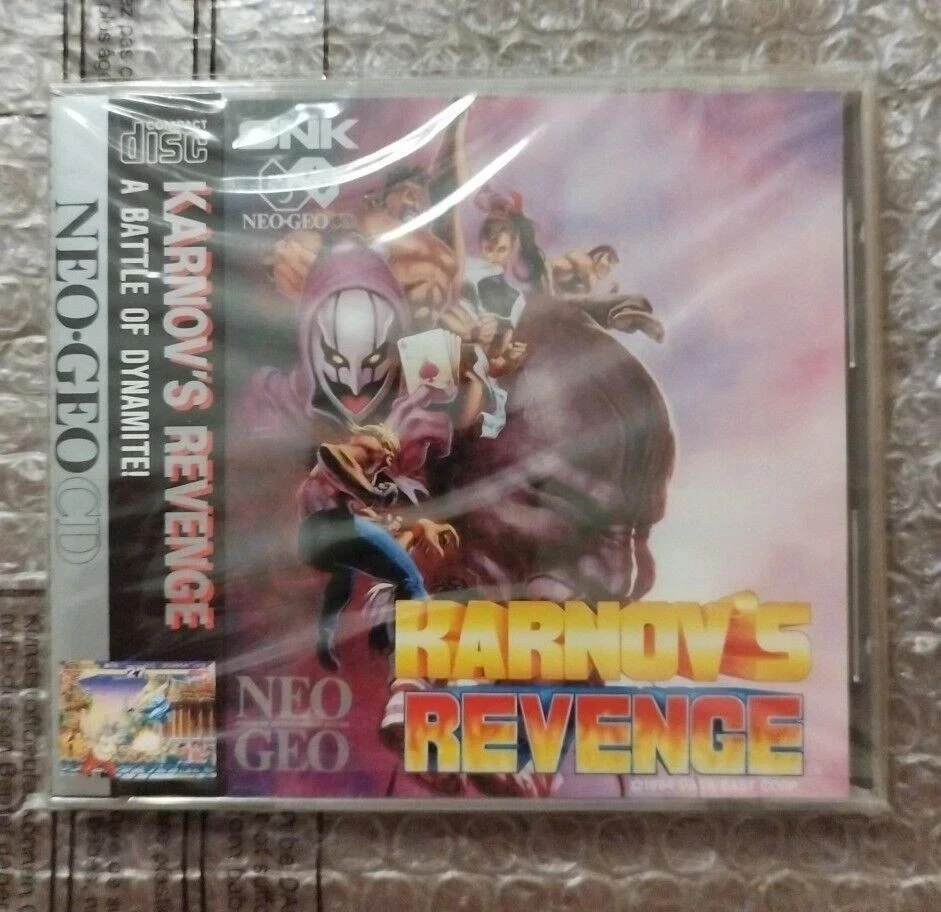 SNK Neo Geo CD - Karnov'S Revenge NTSC-U BRAND NEW FACTORY SEALED - Immagine 1 di 4
