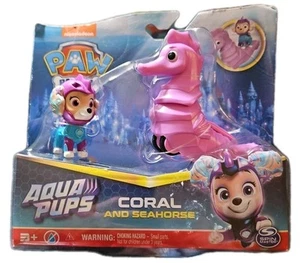 Paw Patrol Aqua Pups CORAL and SEAHORSE Action Figures New Original Toy - Picture 1 of 2