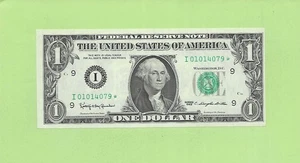 1963* ..UNCIRC $1  I 0101 4079 *  .... 1963 $1  I-*      STAR NOTE       FRN - Picture 1 of 2