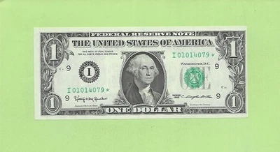 1963 * ..UNCIRC $1 I 0101 4079 * .... 1963 $1 I-* STAR NOTE FRN - Изображение 1 из 2