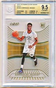 2015-16 Clear Vision Emmanuel Mudiay Gold Rc #108 (01/10) BGS 9.5 - POP 2 - Picture 1 of 2