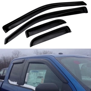 For 2004-2014 Ford F150 Super Cab Sun/Rain Guard Window Visor 4PC F-150 - Bild 1 von 5