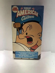 Great American Cartoons (VHS) Popeye & More, neu versiegelt, normale Gebrauchsspuren am Karton - Bild 1 von 6
