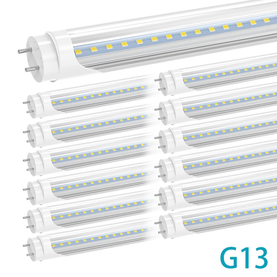 12-Pack 2ft LED Shop Lights, 6000K, G13 Bi-Pin T8, 9W - Bright & Efficient - Image 1 of 4