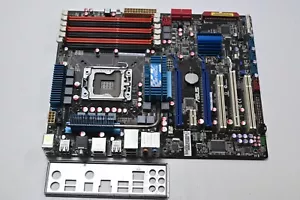 Motherboard Asus P6T SE LGA 1366 6-ram slots + backplate - Picture 1 of 2