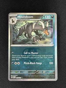 POKEMON Prismatic Evolutions Houndoom MASTER BALL HOLO Textured 063/131 - Picture 1 of 2