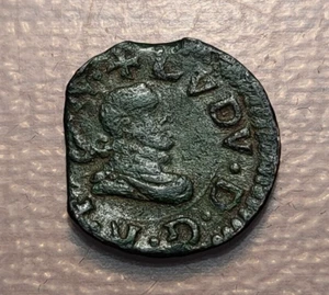 ESPAÑA VIC GUERRA DE LOS SEGADORES LUIS XIV BUSTO FELIPE III DINER 1642 ESCASA - Imagen 1 de 2