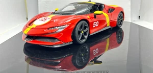 BBURAGO 16021R FERRARI SF90 STRADALE ASSETTO FIORANO LE MANS LIVERY #50 1:18 - Picture 1 of 15