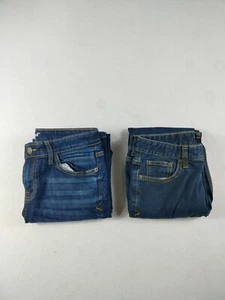 Cat & Jack Jeans Boys 14 Blue Straight Leg Bootcut Leg Westerncore Cowboycore - Picture 1 of 16