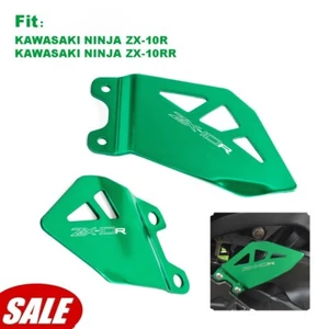 For 2017-2023 KAWASAKI NINJA ZX-10R NINJA ZX-10RR CNC Front Foot Heel Pedal Pads - Picture 1 of 16
