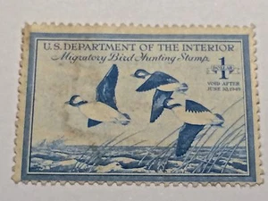 USED MIGRATORY BIRD HUNTING CONSERVATION STAMP 1948 - Picture 1 of 2