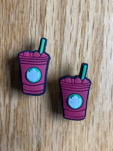 Starbucks Refresher Coffee Drinks Charm For Crocs Shoe Charms - 2 Pieces - Picture 1 of 1