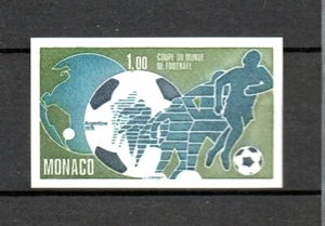 Monaco 1978 imperved football stamp (Yvert Bl. Speciaux 10 a/Michel 1315 U) MNH - Picture 1 of 2