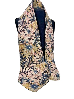 Karl Lagerfeld Tie Floral Multicolor Silk Men's Designer Necktie Made in Italy - Image 1 of 4