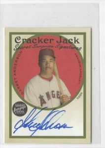 2005 Topps Cracker Jack SECRET SIGNATURE MINI Garret Anderson Anaheim Angels - Picture 1 of 2